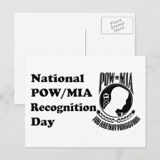POW/MIA認識日 ポストカード (正面/裏面)