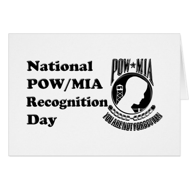 POW/MIA追悼日カード (正面横)