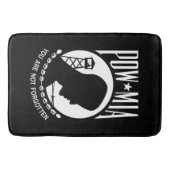 POW MIA フラグ：ベトナム戦争、WW2の行方不明兵 バスマット (正面)