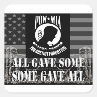 "POW-MIA"軍隊スタンプ スクエアシール