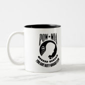 POW - MIA Coffee Mug ツートーンマグカップ (左)
