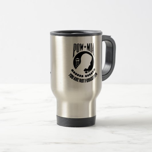 POW - MIA Coffee Mug トラベルマグ (正面右)