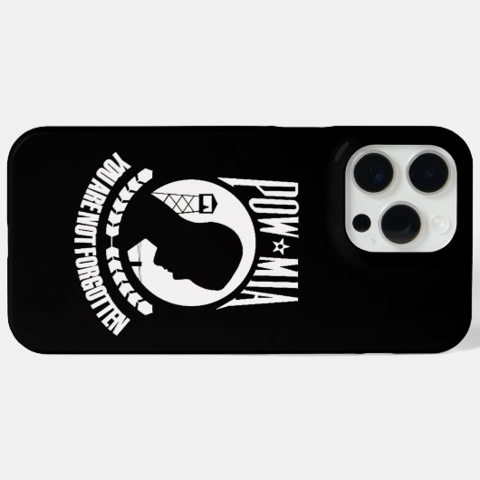 POW MIA iPhone 15 pro max Case-Mate iPhoneケース (裏面 (横))