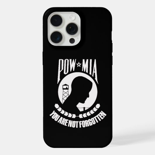 POW MIA iPhone 15 pro max iPhoneケース (裏面)