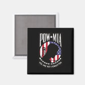 Pow Mia Usa国旗あなたを忘れない マグネット (正面/裏面)