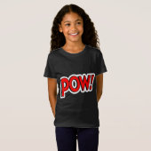 POW! Screwball Graphics ブラック Tシャツ (正面フル)
