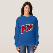 POW! Screwball Graphics ブルー スウェットシャツ (正面フル)