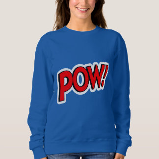 POW! Screwball Graphics ブルー スウェットシャツ
