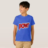 POW! Screwball Graphics ブルー Tシャツ (正面フル)