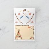 Pow Wow American Indian Thank you note card サンキューカード (内部)