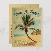 Poway California日付の保存ヴィンテージ 案内ポストカード (正面/裏面)