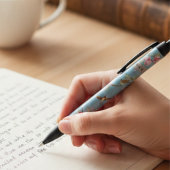 Powder Blue Chinoiserie Archive Scholar Pen 黒ボールペン