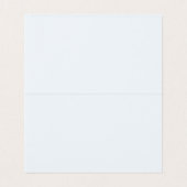 Powder Blue Folded Place Card (内部フラット)