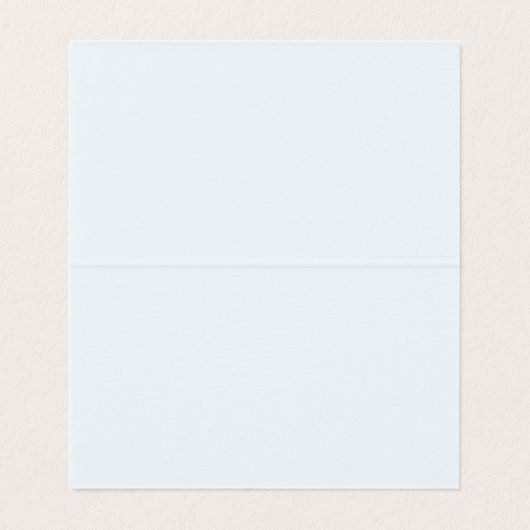 Powder Blue Folded Place Card (内部フラット)