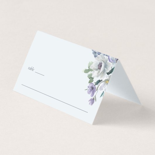 Powder Blue Folded Place Card (裏面)