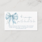 Powder blue French bow guide for the blushing brid エンクロージャーカード (正面)