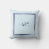 Powder blue Initial or name クッション (正面)