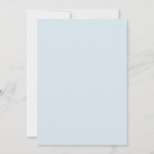 Powder Blue Sunny Spring Wedding 招待状 (裏面)