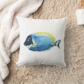 Powder Blue Tang Fish Postcard クッション (ブランケット)