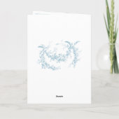 Powder Blue Toile de Jouy Paris Wedding Invitation 招待状 (裏面)