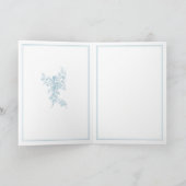 Powder Blue Toile de Jouy Paris Wedding Invitation 招待状 (内部)