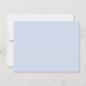 Powder Blue Wavy Frame Note Card 招待状 (裏面)