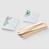 Powder Blue Wedding Hand Fan ハンドファン (組立なし)