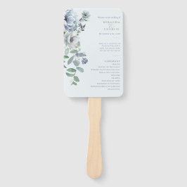 Powder Blue Wedding Hand Fan ハンドファン