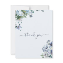 Powder Blue Wedding Thank You Card