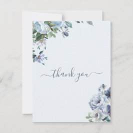 Powder Blue Wedding Thank You Card サンキューカード