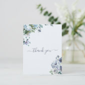 Powder Blue Wedding Thank You Card サンキューカード (スタンド正面)