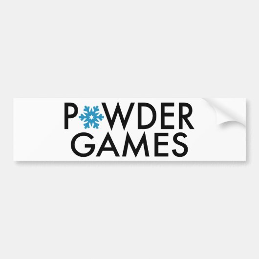 Powder Games バンパーステッカー (正面)