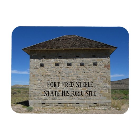 Powder Magazine, Fort Fred Steele史跡 マグネット (横)