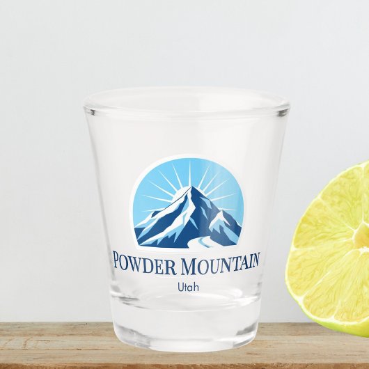  Powder Mountain utah Shot glass ショットグラス
