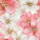 Powder Pink Gold Floral Towel Modern Wedding Gift バスタオルセット