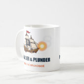 Powder & Plunder 海賊船マグ コーヒーマグカップ (正面左)