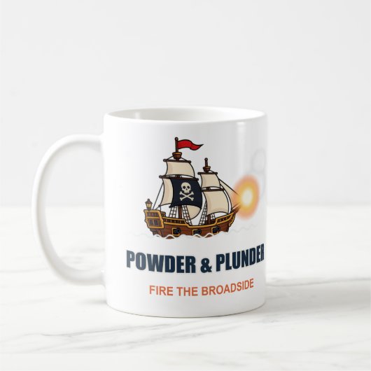 Powder & Plunder 海賊船マグ コーヒーマグカップ (左)