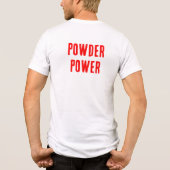 Powder Power トライブレンドTシャツ (裏面)