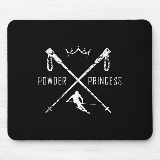 Powder Princess Ski Shirt  マウスパッド (正面)