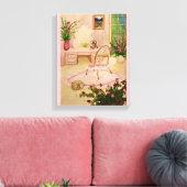 Powder Room Stretched Canvas Print キャンバスプリント (インサイチュ (リビング))