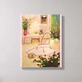 Powder Room Stretched Canvas Print キャンバスプリント