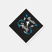 Powder Skiing Skiing Snow Cool Winter Sports Gift スタンダードカクテルナプキン (角)