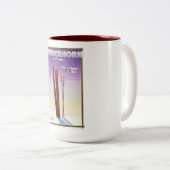 Powderhorn Colorado旅行ポスター ツートーンマグカップ (正面右)