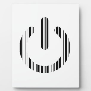 POWER BUTTON BAR CODE 起動パターンデザイン フォトプラーク
