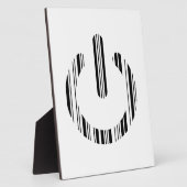POWER BUTTON BAR CODE 起動パターンデザイン フォトプラーク (側面)