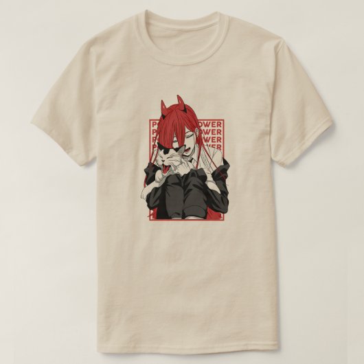 Power Chainsaw Man Devil Girl Art Tシャツ (デザイン正面)