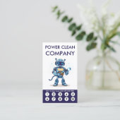 Power Clean Loyalty Punch Card ロイヤリティカード (スタンド正面)