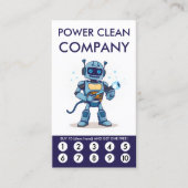 Power Clean Loyalty Punch Card ロイヤリティカード (正面)