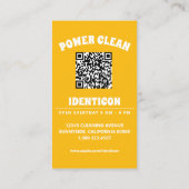 Power Clean Pressure Washer with QR code 名刺 (裏面)