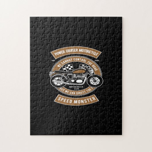 power cruiser motorcycle speed monster ジグソーパズル (縦)
